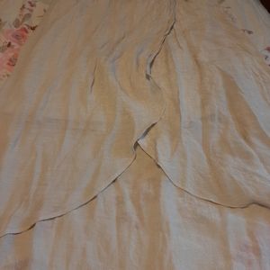 Tan lightweight skirt high/low size M